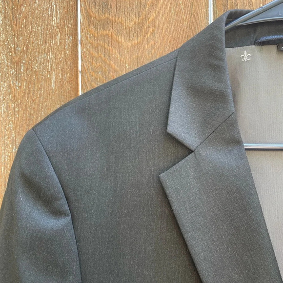 Franco‎ Lanzetti Dark Grey Men’s Blazer Sport Coat 44L excellent condition - Picture 3 of 14